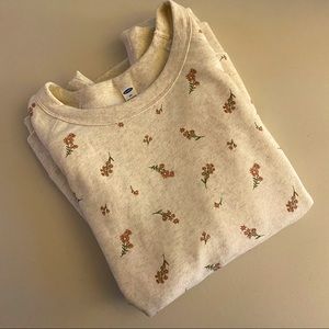 Floral Crewneck Sweatshirt
